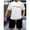 Men's Casual Fashion Simple Short-sleeved Shorts Set Comfortable Loose Sports Suit Versatile Unisex Sports Clothing