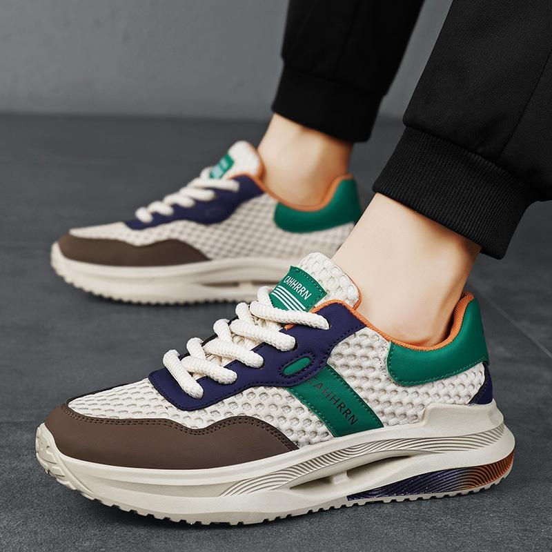 Sports and leisure shoes men's trend spring mesh shoes young and young students men's shoes trendy shoes men's breathability