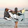 1pc Casper1 Beach Towel, Beach and Seaside Swimming Pool Equipment, Fashion Pattern, Rectangular, Travel Essentials