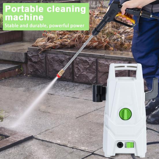 Car Washer Electric Pressure Washer 100BAR Power Washer with 5 Color Nozzle 1400W High Pressure Washer Cleaner