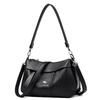 High Quality Pu Leather Shoulder Crossbody Bags for Women Mother 2025 Luxury Handbags Women Messenger Hand Bag Two Layers Tote