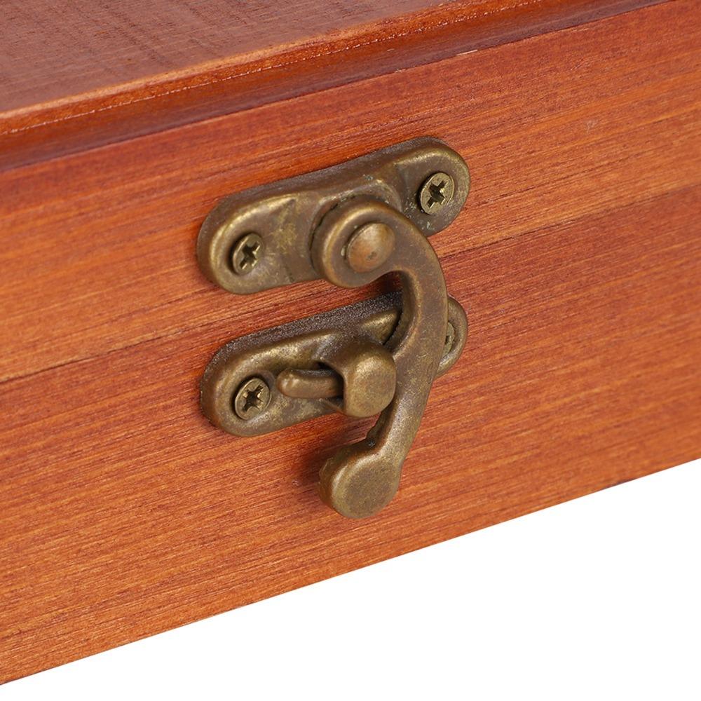 1 Stück Massivholz Stifteaufbewahrung Etui Schmuck Organizer Box Heimdekoration