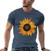 Hübsches Sonnenblumen-T-Shirt Lässige Mode Kurzarm Baumwoll-T-Shirt