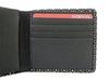 [Inden-ya] Inden Bifold Wallet 2003 Bill Compartment C Black Deerskin with White Lacquer Gourd Pattern