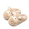 Cotton slippers 2025 autumn and winter new cartoon cute little wool wool warm thick-soled non-slip home shoes