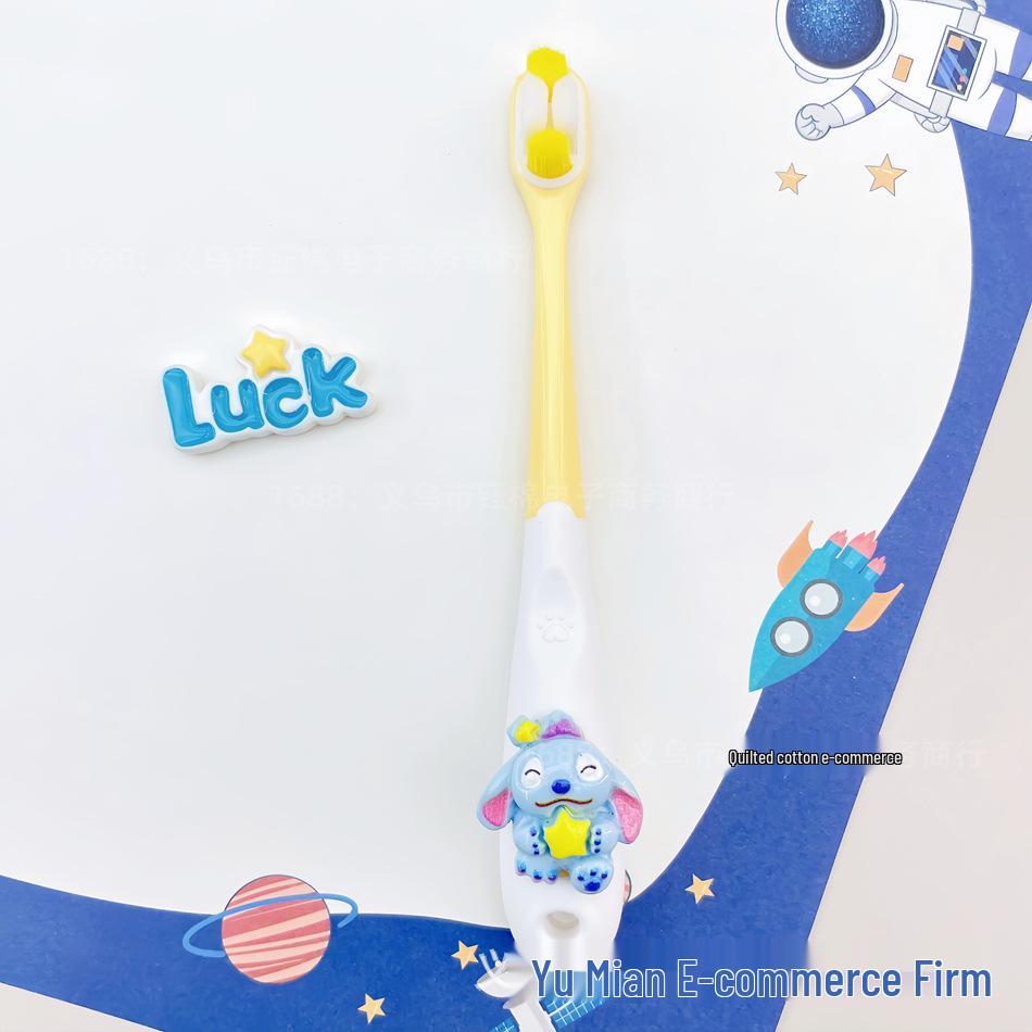 Cepillo de dientes infantil con forma de Stitch para edades de 3 a 12 años, Cerdas suaves, Protección avanzada de encías y dientes, Cabeza pequeña.