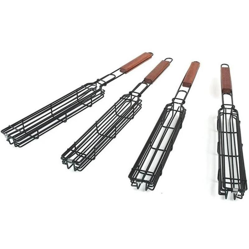 

1/2/3 шт портативная сетка для барбекю с покрытием из проволоки, краска, сетка для барбекю, прочная, практичная, многоразовая, зажим для барбекю
