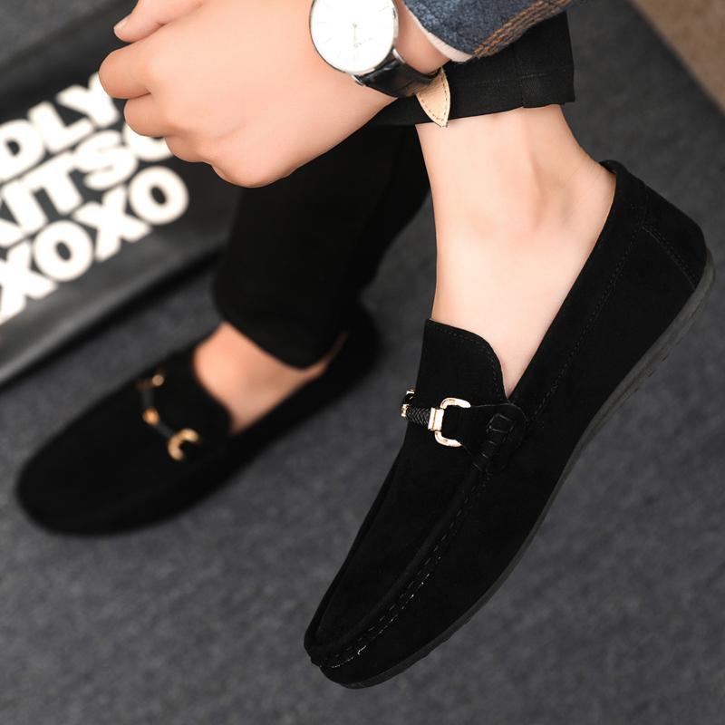 Fashion Men Casual Shoes Slip On Loafers for Male Luxury Dress Driving Formal Wedding Party Flats Plus Size Simple Mens Lazy Casual Shoe