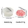 3D Peony Flower Shape Silicone Candle Mould DIY Flower Plaster Handmade Soap Aromatherapy Candle Making Tools