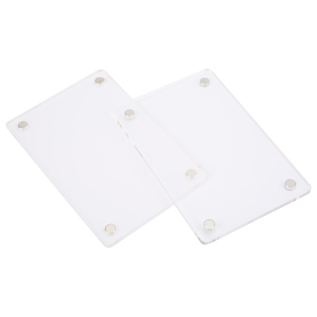 3in Magnetic Acrylic Transparent Photo Frame Refrigerator Sticker for Instax Mini