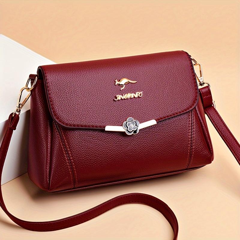 Fashionable Single-Shoulder Bag for Women  Versatile Crossbody Purse with Adjustable Strap  Waterproof Faux Leather