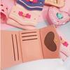 Sailor Moon Geldbörse Portemonnaie Bonbonfarbe Schleife Damen Mode Clutch Tasche PU Leder Karten Münzbeutel Praktisches Haushaltsprodukt