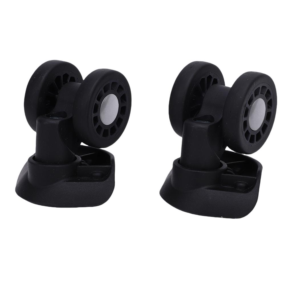 1 Pair Luggage Suitcase Wheels Trunk Luggage Wheels Spare Part Universal Wheel Replacement Silent Double Row