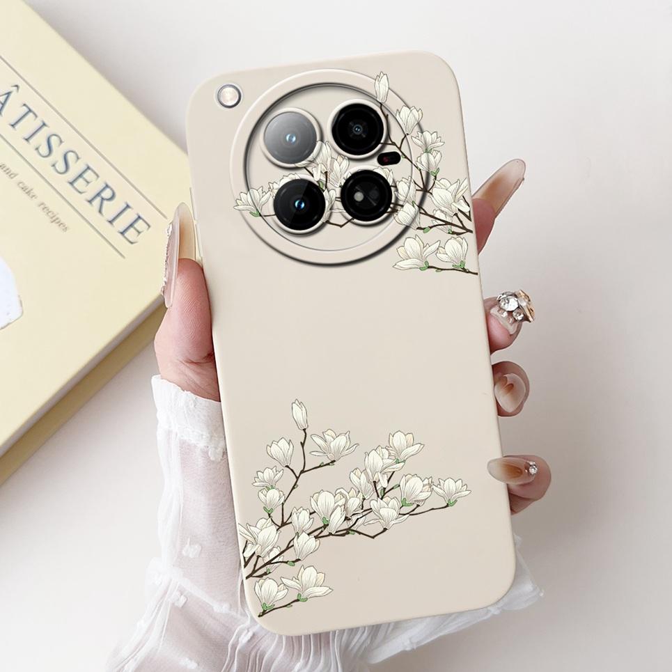 For Infinix Zero 40 4G 5G Back Cover 6.78" On Infinix X6860 X6861 Capa Flower Butterfly Women Fashion Phone Case Liquid Silicone