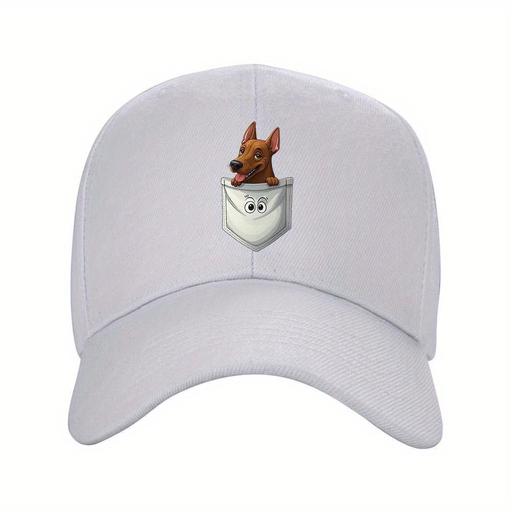 Puppy In Pocket Baseball Cap Unisex Adjustable Polyester Outdoor Casual Fashion Hat