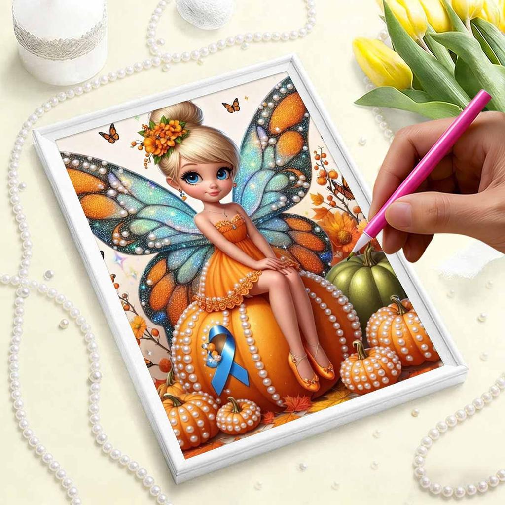 Disney Magical Fairy Little Dingingdong Pearl DIY Art Painting Wall Decor Handmade Gift for Home or Office Decoration