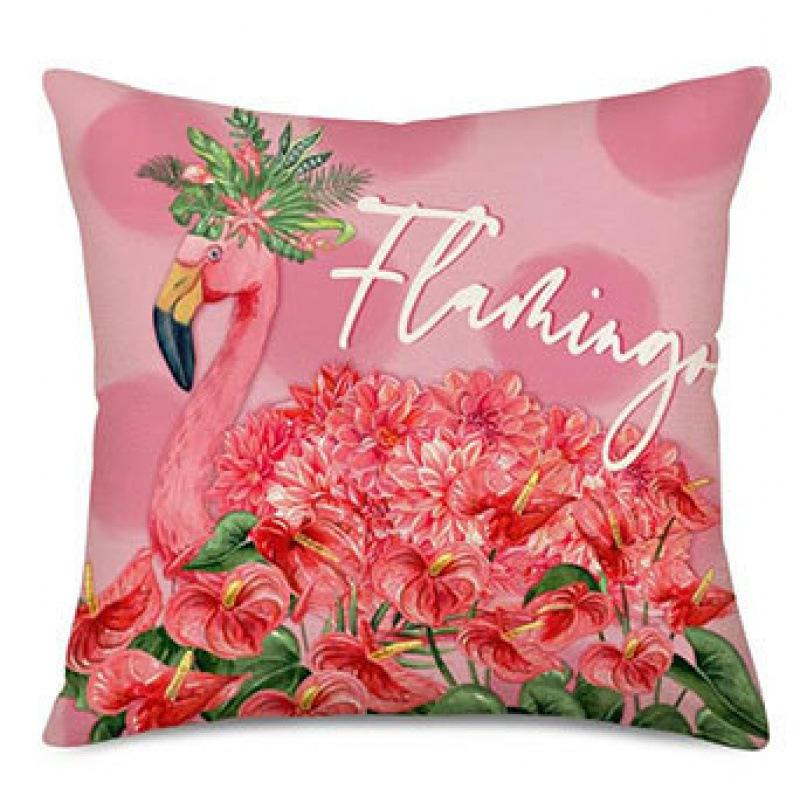 Summer Beach Aquarium Pillow Pattern Linen Material Summer Living Room Sofa Decorative Pillow Cover