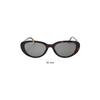 Saint Laurent Interwoven Letter Mini Hinge Cat Eye Sunglasses Women Sunglasses Tortoise Silver SL-M154-002