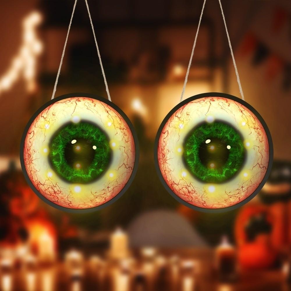 Round Giant Hanging Eyeball Home Decor LED Eyeball Creative Halloween Eyeball Halloween Party