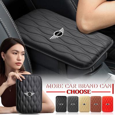 1Pcs Leather Auto Armrest Pads Protective Waterproof Hand Cushion For BMW Cooper F54 F55 F56 R56 R60 SONE Roadster Clubman Coupe
