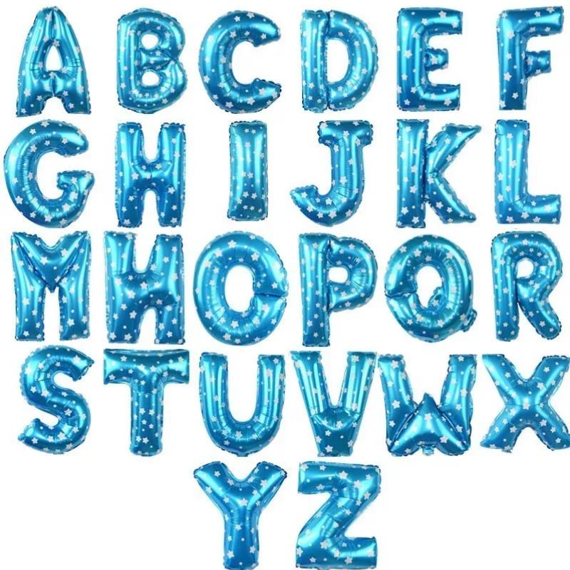 50pc 16 Inch Red Rose Gold Silver Foil Letter Alphabet Balloons Wedding Happy Birthday Party Decoration Kids Baby Shower Supplies KTY