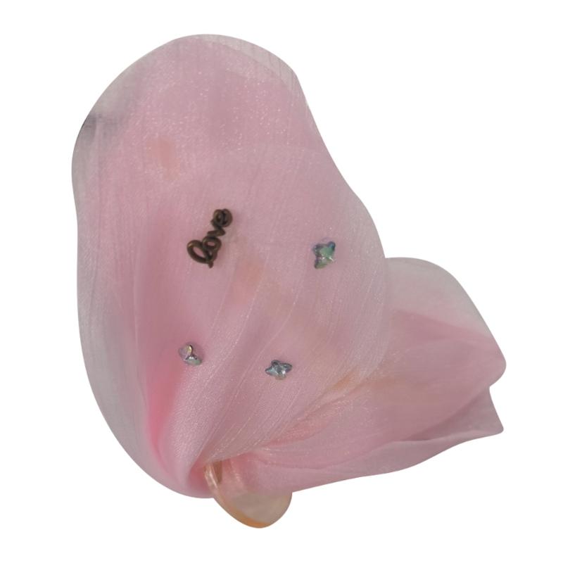 

Summer Sheer Bows Hair Clip For Women Fashion Hair Accessories Secure Grip Barrettes Multiple Colors Available