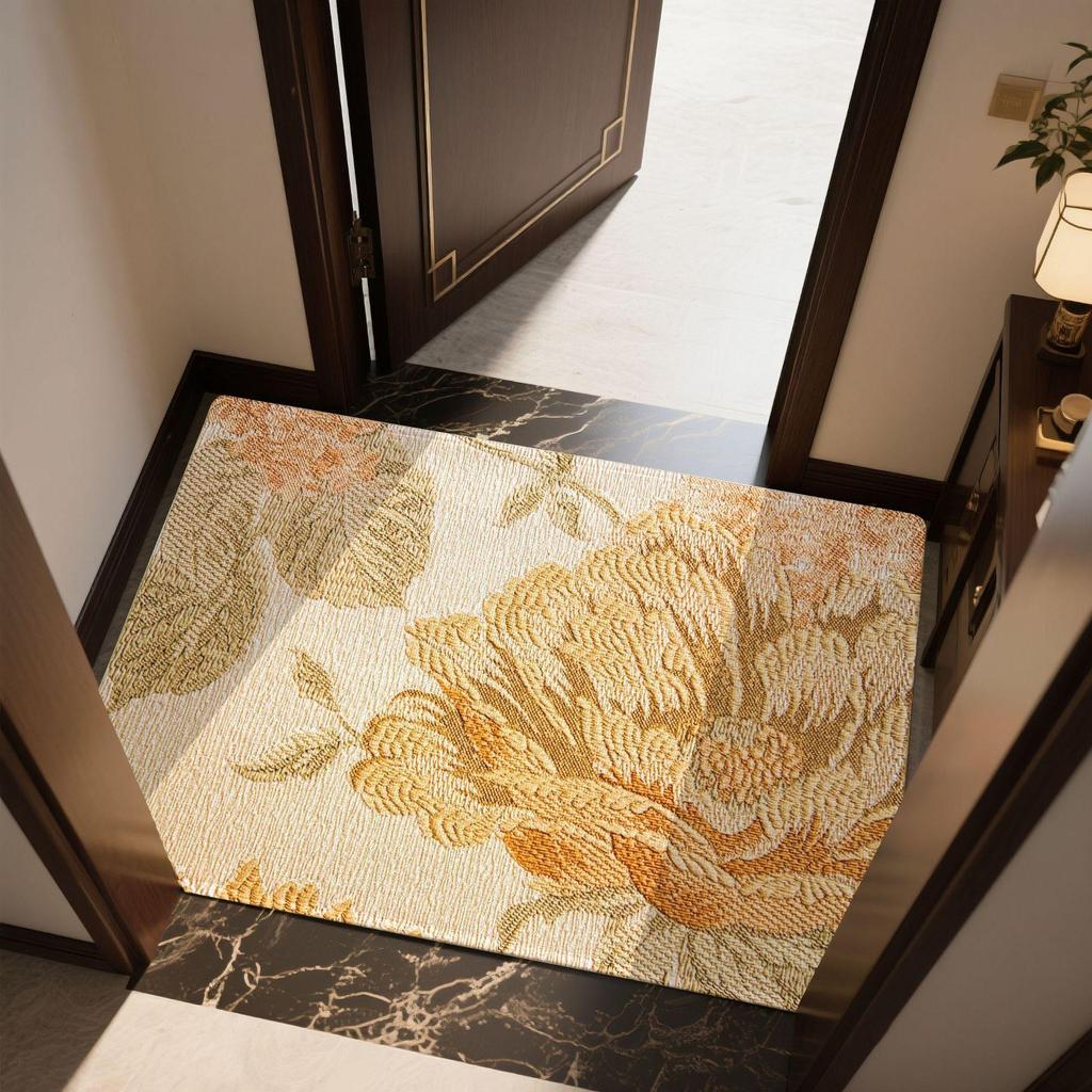 Chinese Retro Entrance Door Mat Dirt Resistant and Easy To Maintain Entrance Mat Anti Slip Carpet