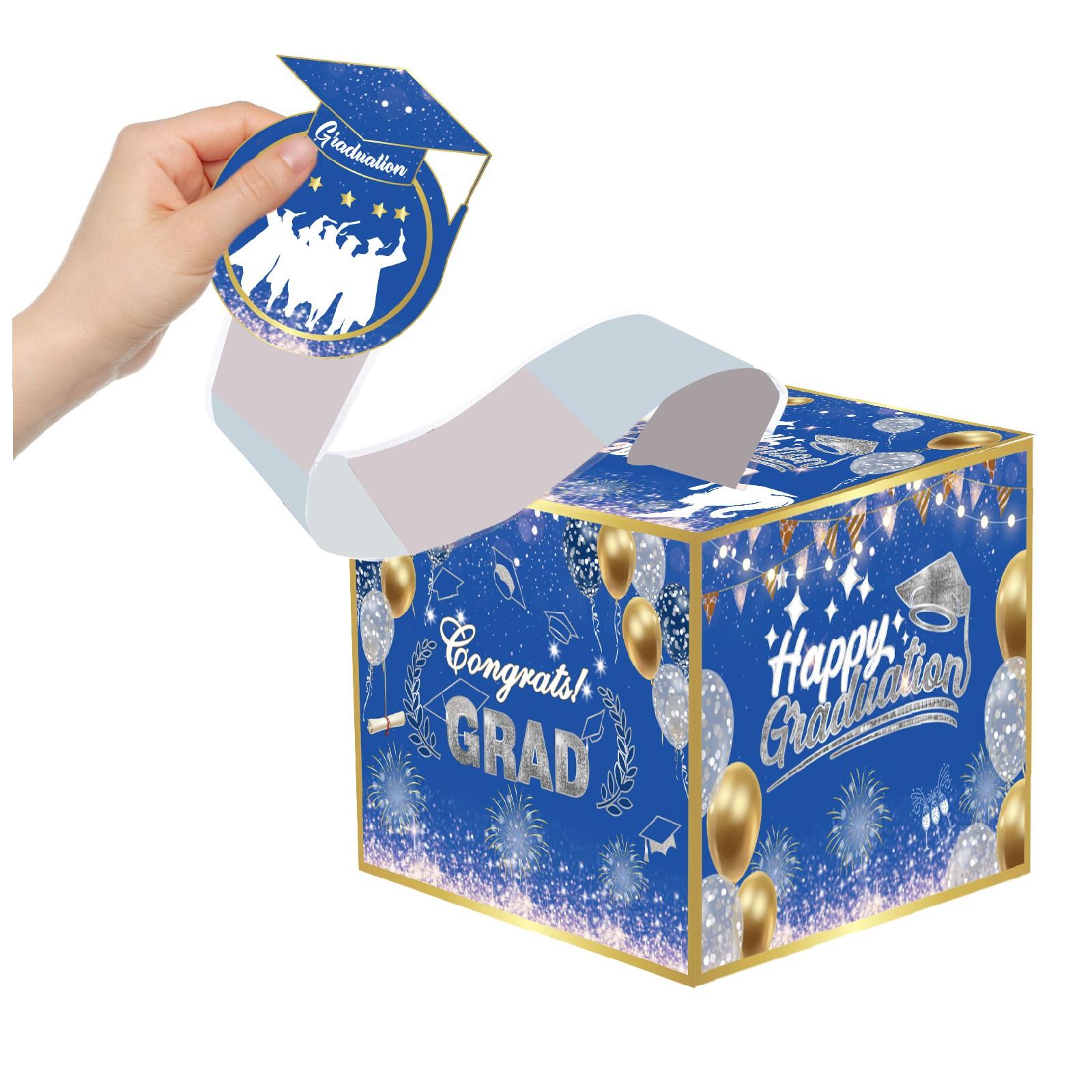 

Graduate Money Box Cash Gift Pull, Cash Gift Box, Cash Gift Black Money Clip Cash & Pull Out Card DIY Set Surprise Graduate Gift Box One Size синий