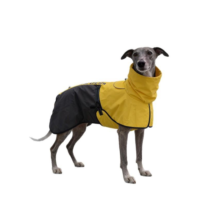 Pet Clothes Pet Jacket Outer Waterproof and Windproof Double Layer Warm Plus Long Neck Hat Dog Jacket