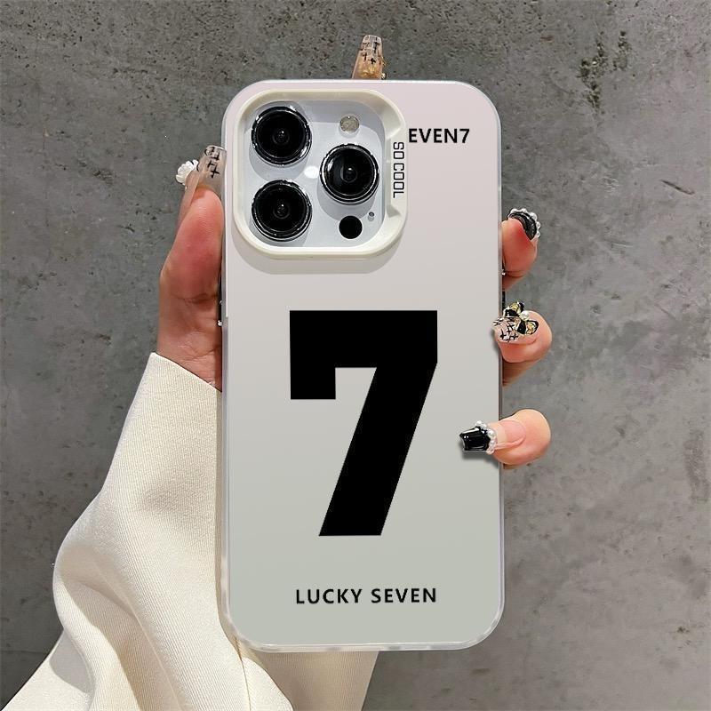 Apple 15promax phone case lucky number iphone14promax personality 13pm trendy 12/11 fashion x