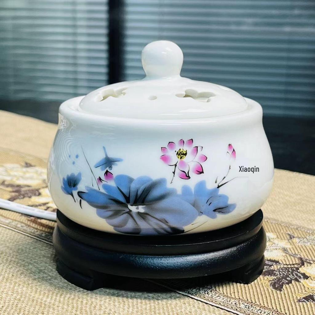 Adjustable Temperature Ceramic Incense Burner & Aroma Diffuser