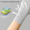 1 pair Women Cycling Equipment Thin Outdoor Driving Mitten Sun Protection Gloves Sunscreen Gloves