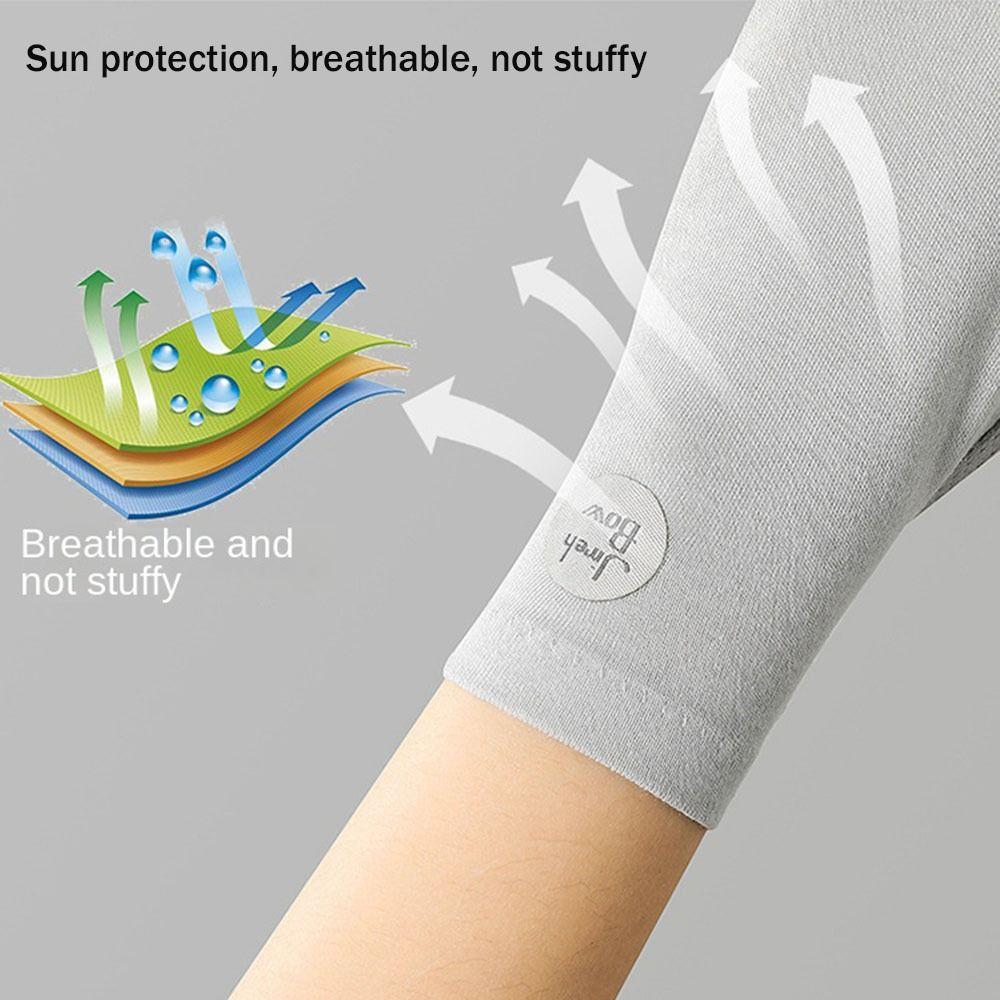 1 pair Women Cycling Equipment Thin Outdoor Driving Mitten Sun Protection Gloves Sunscreen Gloves