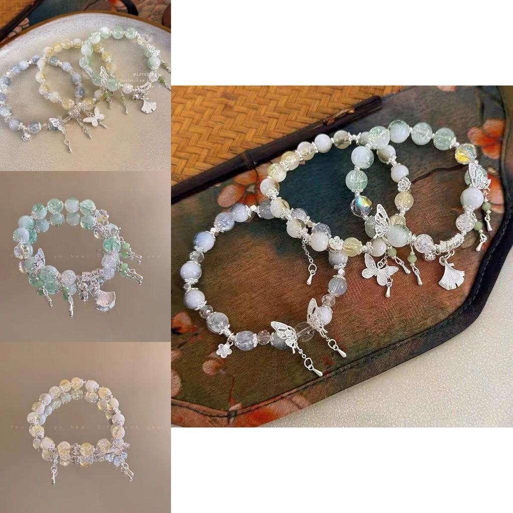 Unique Summer Alloy Womens Bracelet With Butterfly Tassel New Chinese Fashion