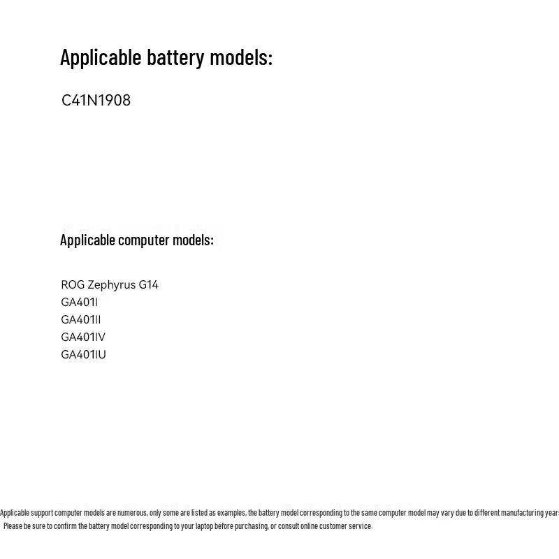llano Replacement Battery for ASUS ROG Zephyrus G14