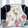 Crayons Shin Chans Anime Blankets Flannel All Season Multifunction Lightweight Thin Throw Blankets for Bedding Travel Rug Piece