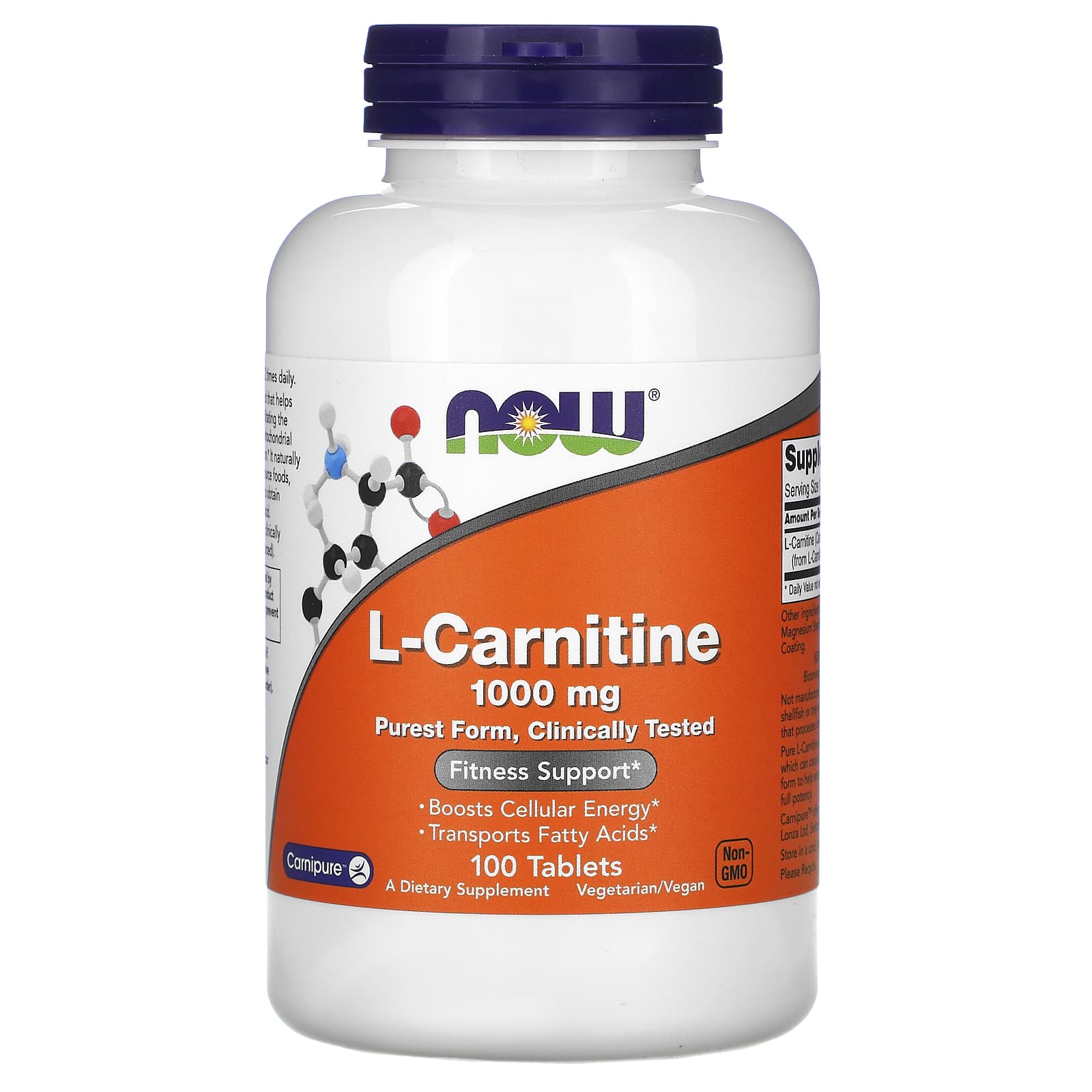 

L-Carnitine, 1,000Mg, 100 Tablets