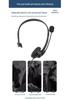 Single-Ear Wired USB Headset with Mic and Customizable Logo
