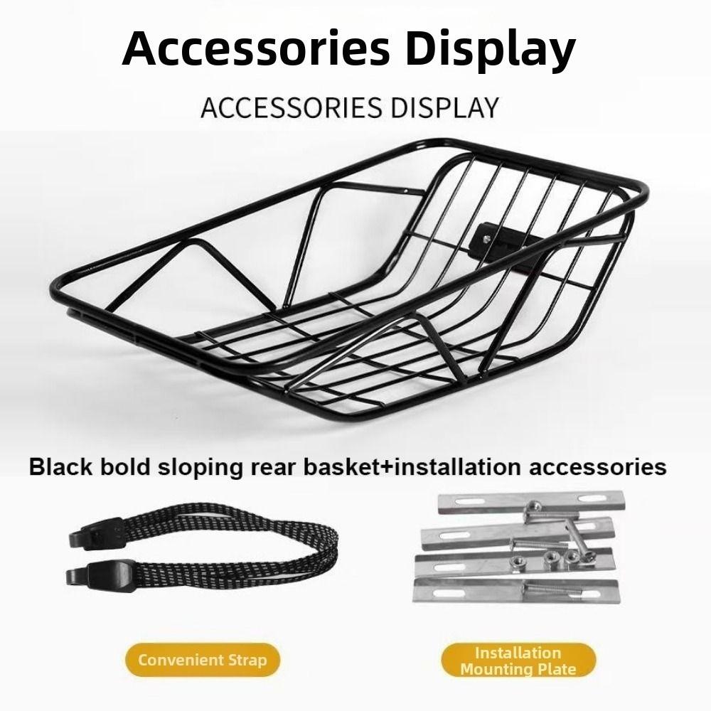 Easy To Install Student Riding Storage Basket Bicycle Basket  Electric Bicycles Accessories