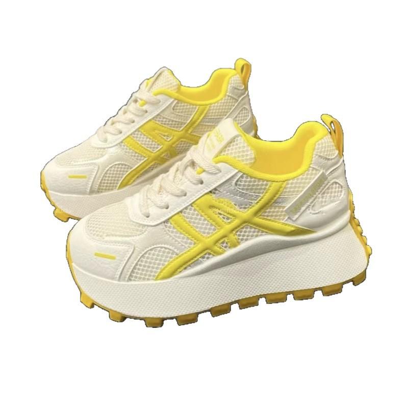 Factory direct sales mesh breathable Forrest Gump shoes women's 2025 summer new versatile thick-soled slow running casual sports shoes