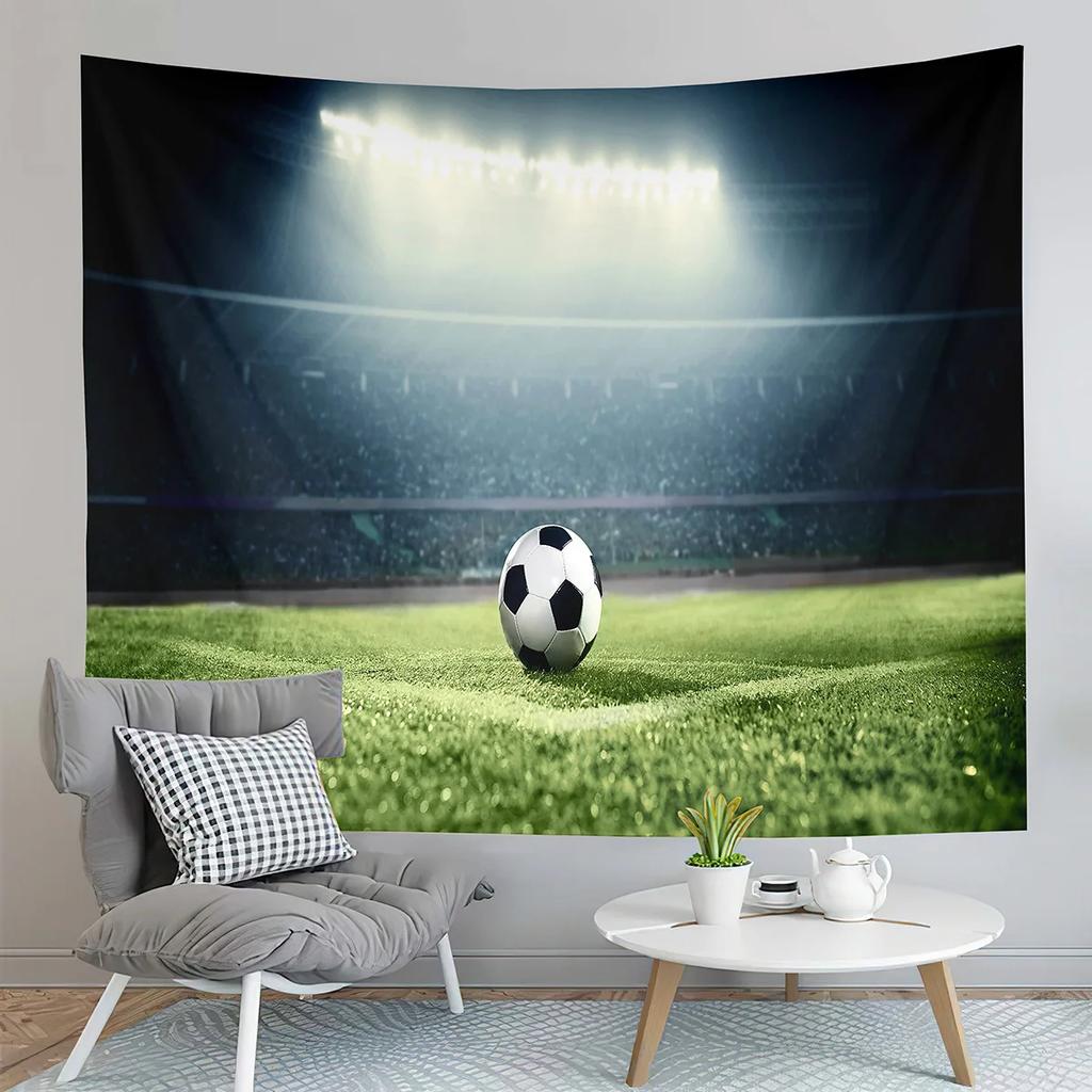 Football Tapestry, Stadium   Fans  Art Living Room Bedroom Wall Hanging Tapestry