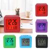 Compact Silicone Square Alarm Clock with Easy to Read Display for Home and Office Use