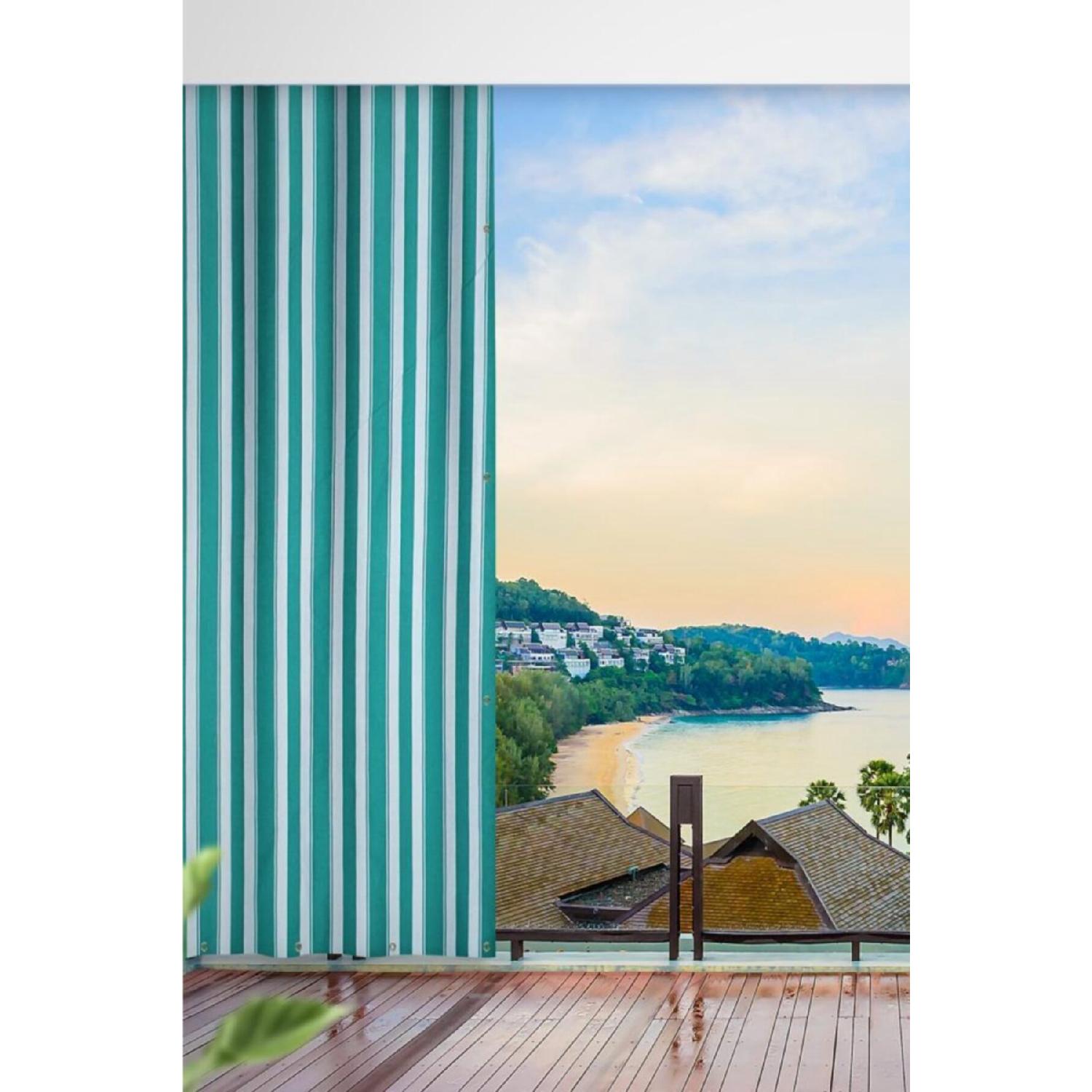 

Enxboy Elective Bukgözlü Балконная штора Twande Green White- 100 x 190 зелёный