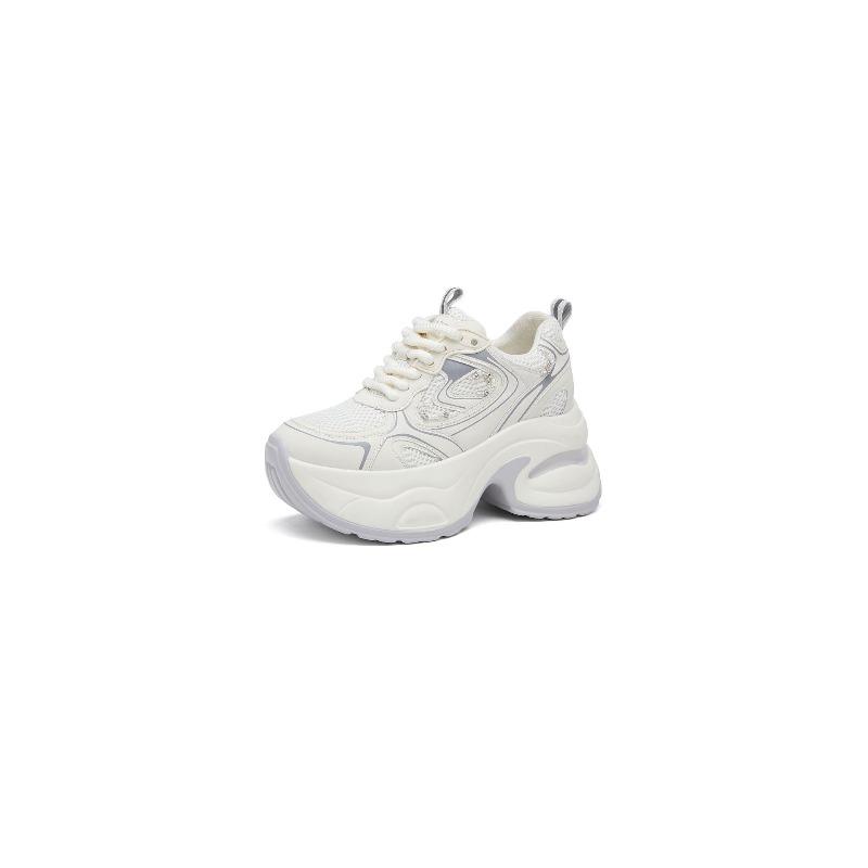 Frühlings-Dad-Schuhe für Damen, dicke Sohle, vielseitige Freizeit-Damenschuhe, rutschfest, höhenverstellbar, weiche Sohle, sportliche Trendschuhe