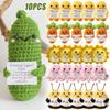 Positive Potatoes Crochet Doll Funny Affirmation Card Desk Accessorie Kawaii Animal Ornament Wedding Mother's Day Birthday Gift