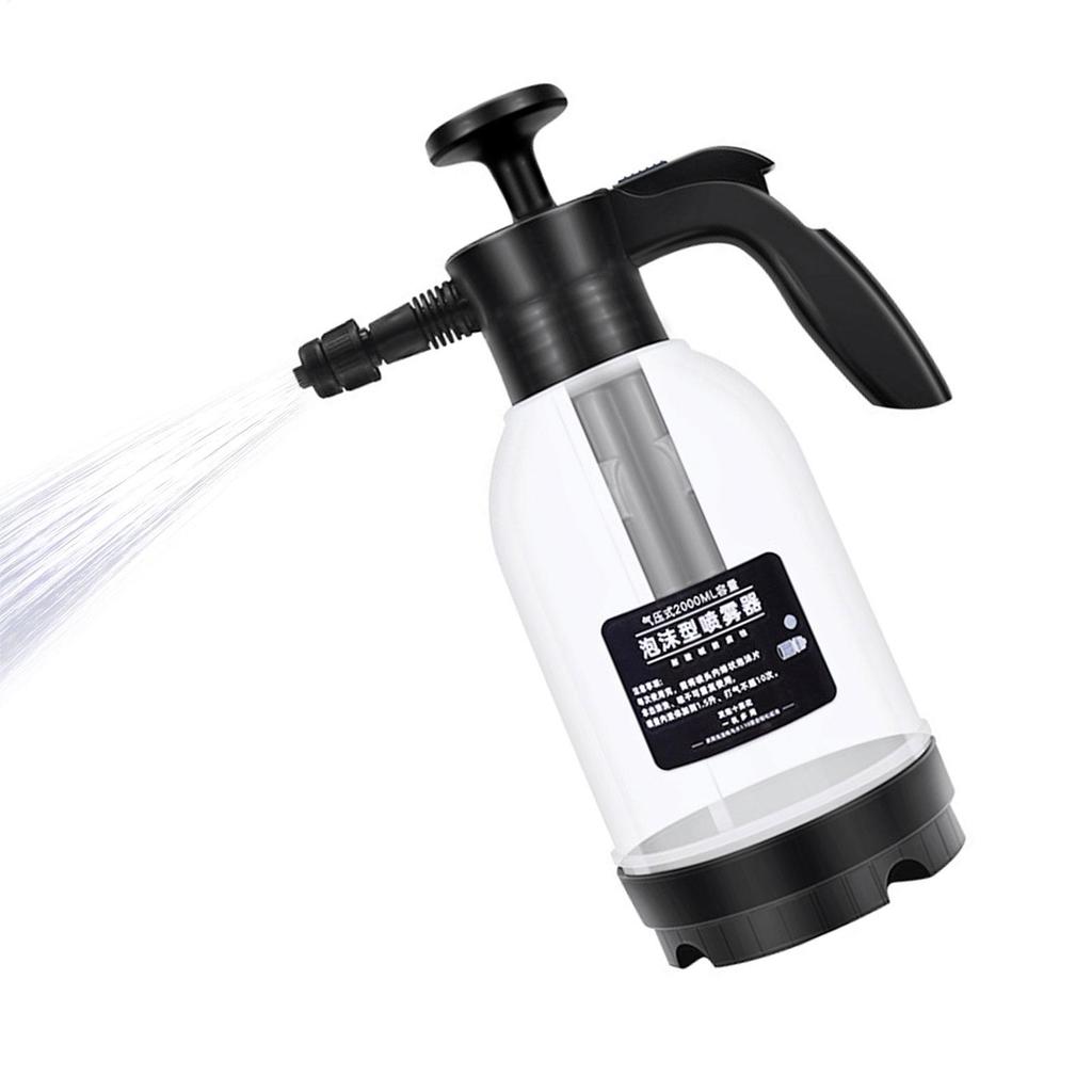 2L Car Foam Sprayer Portable Hand Pressure Snow Foam Sprayer Watering Can HDPE Foaming PumpFor Auto Cleaning Tools