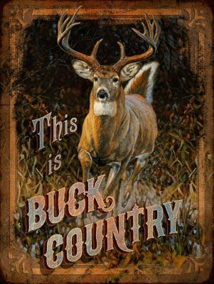 

OMSC Country Metal Sign Hunting Fishing and Outdoors Cabin Rustic Decoraluminum 20x30cm（7.8x11.8inch）