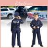 Cómodo Disfraz de Policía Unisex para Niños Para Fiestas de Cosplay de Halloween y Actuaciones