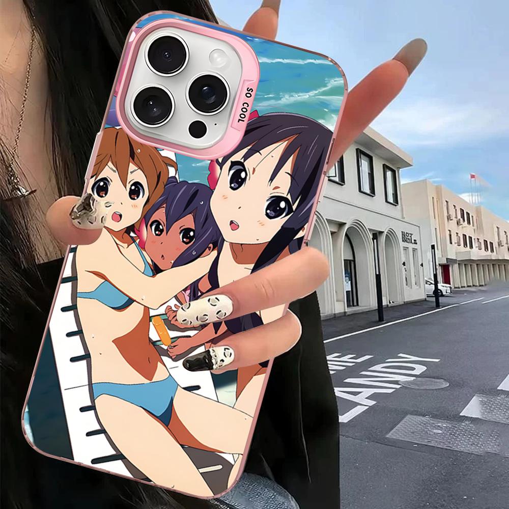 

Japanese Anime K-ON Phone Case For IPhone 16 15 14 13 12 11 Pro Max X XR XSMAX 8 7 Plus Matte Shockproof Back Cover iPhone 14pro max