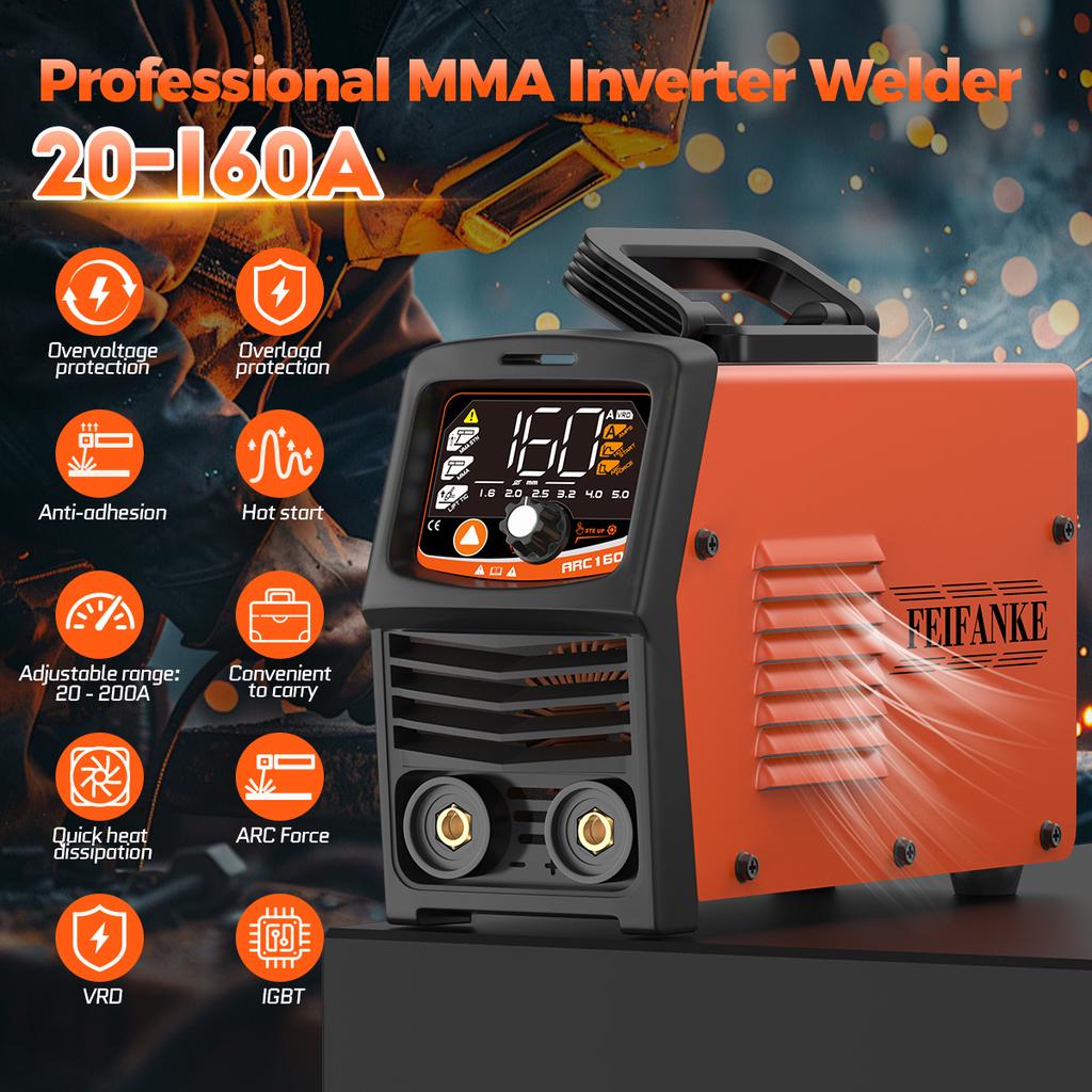 FEIFANKE ARC160 Digital Intelligent IGBT Inverter DC Arc Welding Machine 160A 220V MMA Welder with LED Display